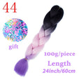 LISI HAIR Jumbo Braids Long Ombre Jumbo Synthetic Braiding Hair Crochet Blonde Pink Blue Grey Hair Extensions African Viscera
