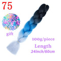 LISI HAIR Jumbo Braids Long Ombre Jumbo Synthetic Braiding Hair Crochet Blonde Pink Blue Grey Hair Extensions African Viscera