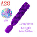 LISI HAIR Jumbo Braids Long Ombre Jumbo Synthetic Braiding Hair Crochet Blonde Pink Blue Grey Hair Extensions African Viscera
