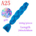 LISI HAIR Jumbo Braids Long Ombre Jumbo Synthetic Braiding Hair Crochet Blonde Pink Blue Grey Hair Extensions African Viscera