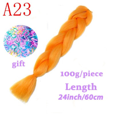 LISI HAIR Jumbo Braids Long Ombre Jumbo Synthetic Braiding Hair Crochet Blonde Pink Blue Grey Hair Extensions African Viscera
