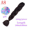 LISI HAIR Jumbo Braids Long Ombre Jumbo Synthetic Braiding Hair Crochet Blonde Pink Blue Grey Hair Extensions African Viscera