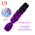 LISI HAIR Jumbo Braids Long Ombre Jumbo Synthetic Braiding Hair Crochet Blonde Pink Blue Grey Hair Extensions African Viscera