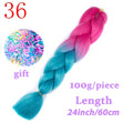 LISI HAIR Jumbo Braids Long Ombre Jumbo Synthetic Braiding Hair Crochet Blonde Pink Blue Grey Hair Extensions African Viscera