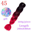 LISI HAIR Jumbo Braids Long Ombre Jumbo Synthetic Braiding Hair Crochet Blonde Pink Blue Grey Hair Extensions African Viscera