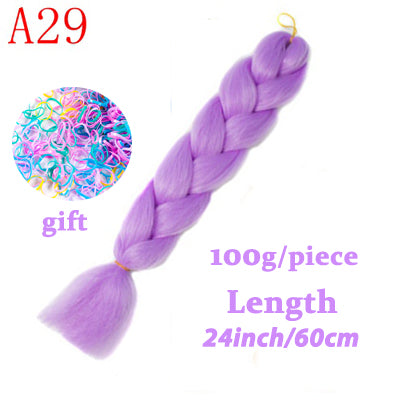 LISI HAIR Jumbo Braids Long Ombre Jumbo Synthetic Braiding Hair Crochet Blonde Pink Blue Grey Hair Extensions African Viscera