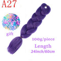 LISI HAIR Jumbo Braids Long Ombre Jumbo Synthetic Braiding Hair Crochet Blonde Pink Blue Grey Hair Extensions African Viscera