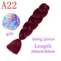 LISI HAIR Jumbo Braids Long Ombre Jumbo Synthetic Braiding Hair Crochet Blonde Pink Blue Grey Hair Extensions African Viscera