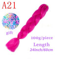 LISI HAIR Jumbo Braids Long Ombre Jumbo Synthetic Braiding Hair Crochet Blonde Pink Blue Grey Hair Extensions African Viscera