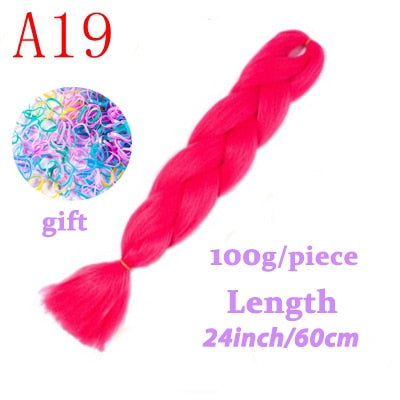 LISI HAIR Jumbo Braids Long Ombre Jumbo Synthetic Braiding Hair Crochet Blonde Pink Blue Grey Hair Extensions African Viscera