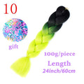 LISI HAIR Jumbo Braids Long Ombre Jumbo Synthetic Braiding Hair Crochet Blonde Pink Blue Grey Hair Extensions African Viscera