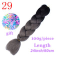 LISI HAIR Jumbo Braids Long Ombre Jumbo Synthetic Braiding Hair Crochet Blonde Pink Blue Grey Hair Extensions African Viscera