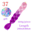 LISI HAIR Jumbo Braids Long Ombre Jumbo Synthetic Braiding Hair Crochet Blonde Pink Blue Grey Hair Extensions African Viscera