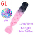LISI HAIR Jumbo Braids Long Ombre Jumbo Synthetic Braiding Hair Crochet Blonde Pink Blue Grey Hair Extensions African Viscera