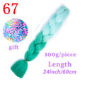 LISI HAIR Jumbo Braids Long Ombre Jumbo Synthetic Braiding Hair Crochet Blonde Pink Blue Grey Hair Extensions African Viscera