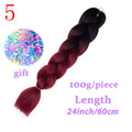 LISI HAIR Jumbo Braids Long Ombre Jumbo Synthetic Braiding Hair Crochet Blonde Pink Blue Grey Hair Extensions African Viscera