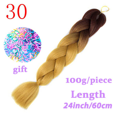 LISI HAIR Jumbo Braids Long Ombre Jumbo Synthetic Braiding Hair Crochet Blonde Pink Blue Grey Hair Extensions African Viscera