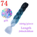 LISI HAIR Jumbo Braids Long Ombre Jumbo Synthetic Braiding Hair Crochet Blonde Pink Blue Grey Hair Extensions African Viscera