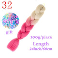 LISI HAIR Jumbo Braids Long Ombre Jumbo Synthetic Braiding Hair Crochet Blonde Pink Blue Grey Hair Extensions African Viscera
