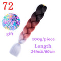 LISI HAIR Jumbo Braids Long Ombre Jumbo Synthetic Braiding Hair Crochet Blonde Pink Blue Grey Hair Extensions African Viscera