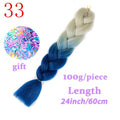 LISI HAIR Jumbo Braids Long Ombre Jumbo Synthetic Braiding Hair Crochet Blonde Pink Blue Grey Hair Extensions African Viscera