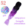 LISI HAIR Jumbo Braids Long Ombre Jumbo Synthetic Braiding Hair Crochet Blonde Pink Blue Grey Hair Extensions African Viscera