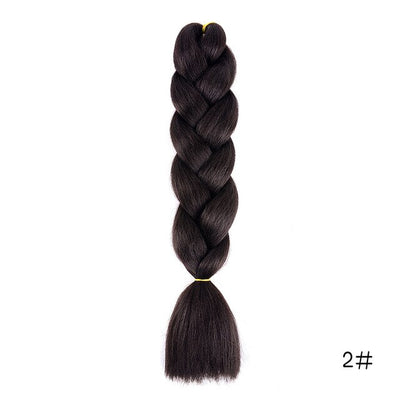 YXCHERISHAIR 24" Synthetic Braiding Hair Extensions Ombre Crochet Braids Yellow Hair Jumbo Braid Box Braids