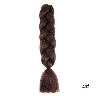 YXCHERISHAIR 24" Synthetic Braiding Hair Extensions Ombre Crochet Braids Yellow Hair Jumbo Braid Box Braids