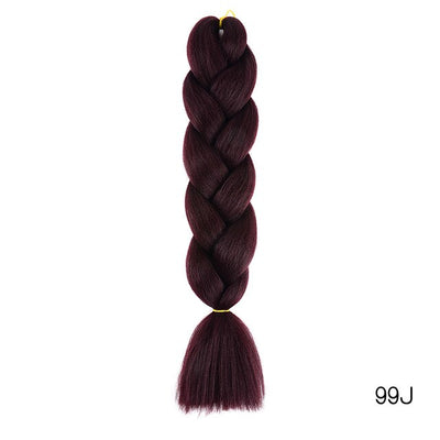 YXCHERISHAIR 24" Synthetic Braiding Hair Extensions Ombre Crochet Braids Yellow Hair Jumbo Braid Box Braids