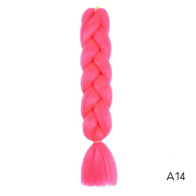 YXCHERISHAIR 24" Synthetic Braiding Hair Extensions Ombre Crochet Braids Yellow Hair Jumbo Braid Box Braids