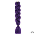 YXCHERISHAIR 24" Synthetic Braiding Hair Extensions Ombre Crochet Braids Yellow Hair Jumbo Braid Box Braids
