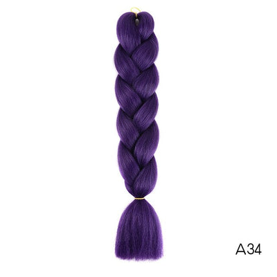 YXCHERISHAIR 24" Synthetic Braiding Hair Extensions Ombre Crochet Braids Yellow Hair Jumbo Braid Box Braids