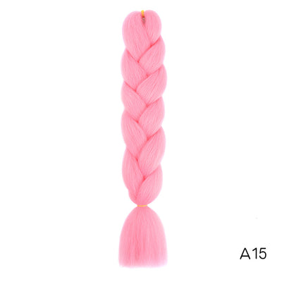 YXCHERISHAIR 24" Synthetic Braiding Hair Extensions Ombre Crochet Braids Yellow Hair Jumbo Braid Box Braids