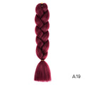 YXCHERISHAIR 24" Synthetic Braiding Hair Extensions Ombre Crochet Braids Yellow Hair Jumbo Braid Box Braids