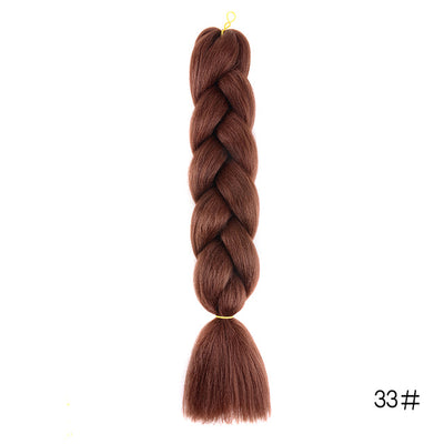 YXCHERISHAIR 24" Synthetic Braiding Hair Extensions Ombre Crochet Braids Yellow Hair Jumbo Braid Box Braids
