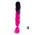 YXCHERISHAIR 24" Synthetic Braiding Hair Extensions Ombre Crochet Braids Yellow Hair Jumbo Braid Box Braids