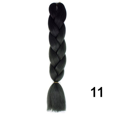 YXCHERISHAIR 24" Synthetic Braiding Hair Extensions Ombre Crochet Braids Yellow Hair Jumbo Braid Box Braids