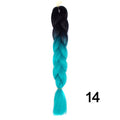 YXCHERISHAIR 24" Synthetic Braiding Hair Extensions Ombre Crochet Braids Yellow Hair Jumbo Braid Box Braids