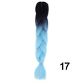 YXCHERISHAIR 24" Synthetic Braiding Hair Extensions Ombre Crochet Braids Yellow Hair Jumbo Braid Box Braids
