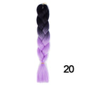 YXCHERISHAIR 24" Synthetic Braiding Hair Extensions Ombre Crochet Braids Yellow Hair Jumbo Braid Box Braids