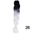 YXCHERISHAIR 24" Synthetic Braiding Hair Extensions Ombre Crochet Braids Yellow Hair Jumbo Braid Box Braids