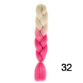 YXCHERISHAIR 24" Synthetic Braiding Hair Extensions Ombre Crochet Braids Yellow Hair Jumbo Braid Box Braids
