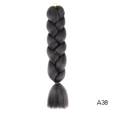 YXCHERISHAIR 24" Synthetic Braiding Hair Extensions Ombre Crochet Braids Yellow Hair Jumbo Braid Box Braids