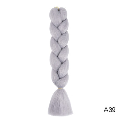 YXCHERISHAIR 24" Synthetic Braiding Hair Extensions Ombre Crochet Braids Yellow Hair Jumbo Braid Box Braids