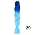 YXCHERISHAIR 24" Synthetic Braiding Hair Extensions Ombre Crochet Braids Yellow Hair Jumbo Braid Box Braids