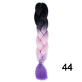 YXCHERISHAIR 24" Synthetic Braiding Hair Extensions Ombre Crochet Braids Yellow Hair Jumbo Braid Box Braids