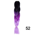 YXCHERISHAIR 24" Synthetic Braiding Hair Extensions Ombre Crochet Braids Yellow Hair Jumbo Braid Box Braids