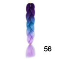 YXCHERISHAIR 24" Synthetic Braiding Hair Extensions Ombre Crochet Braids Yellow Hair Jumbo Braid Box Braids