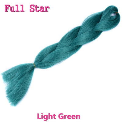 Ombre braiding hair Extensions 1Pack 24" 100G jumbo braid Long Brown Synthetic dreads Crochet braids Full Star Hair
