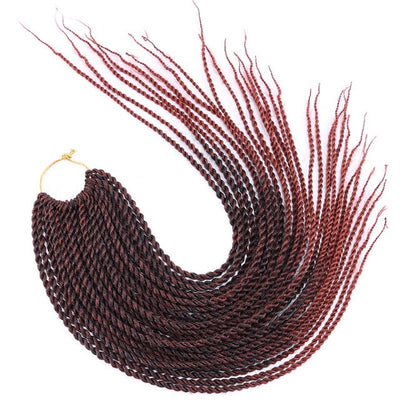 30 Roots/pcs Senegalese Twist Crochet Braid Hair Extensions Synthetic Braiding Hair Faux Locs Dreadlocks Box Braids